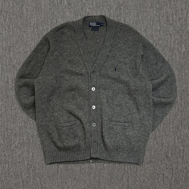 폴로 랄프로렌 램스울 그레이 가디건 