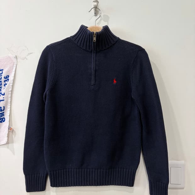 297. 폴로 반집업 니트