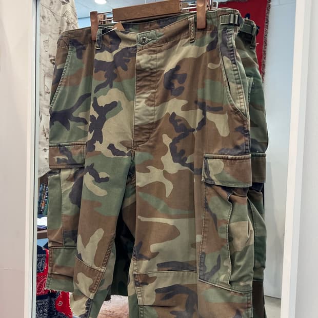 00s Military 미군 우드랜드 BDU 컷오프 카고 쇼츠 (37)