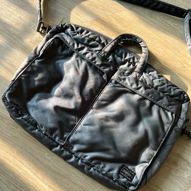 요시다 포터 탱커 2way 브리프케이스 실버 그레이 622-79311