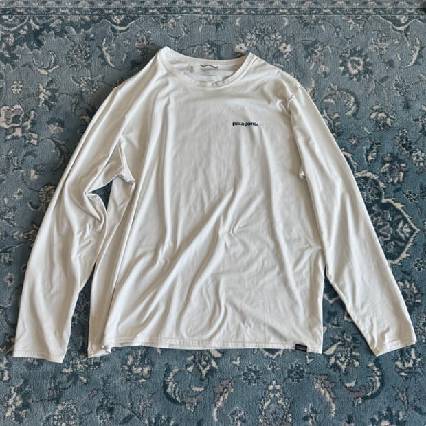 XL 파타고니아 캐필린 흰색 긴팔