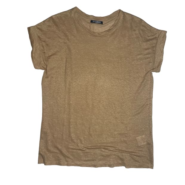 Balmain Paris Linen Tee