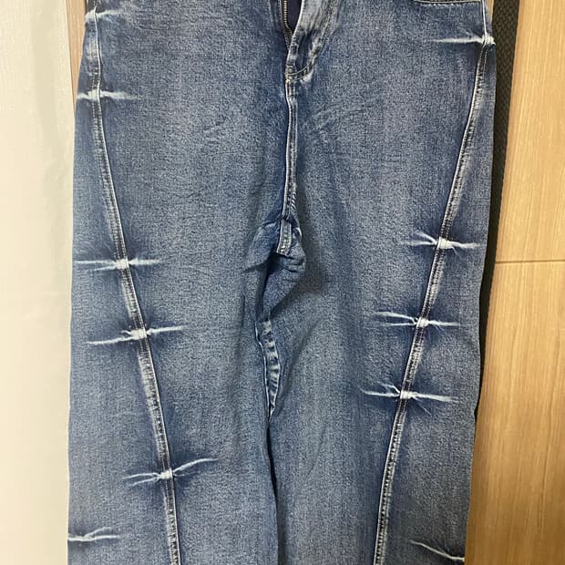 매종미네드 핀치 와이드 데님 팬츠