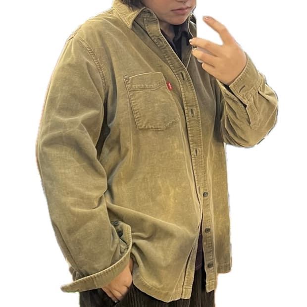 levis 코듀로이 베이지 셔츠 XL
