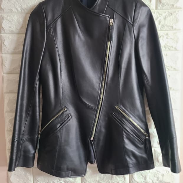 서은길 여자 블랙 가죽 자켓(66)