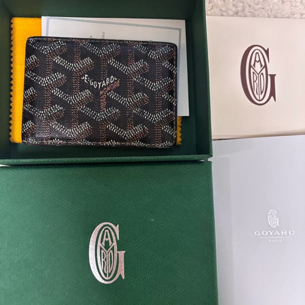 [풀구성/정품] 고야드 인서트 카드지갑 블랙 탄