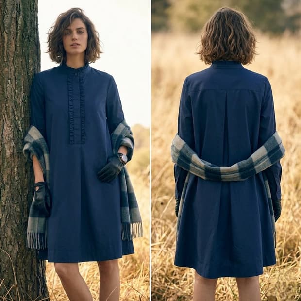 66.COS 프릴 박스원피스 