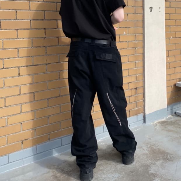 (L) MPa WAVE ZIPPER PANTS