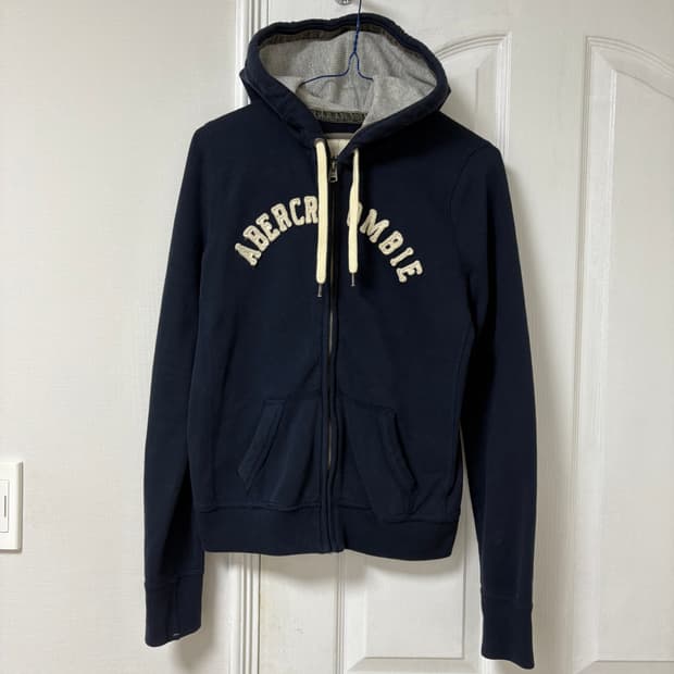 아베크롬비 네이비 딱붙 후드집업 M