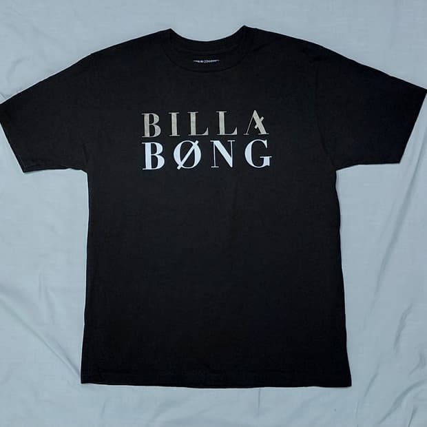 [정품] 빌라봉 블랙 로고 반팔 티셔츠 (S) - 상태 우수