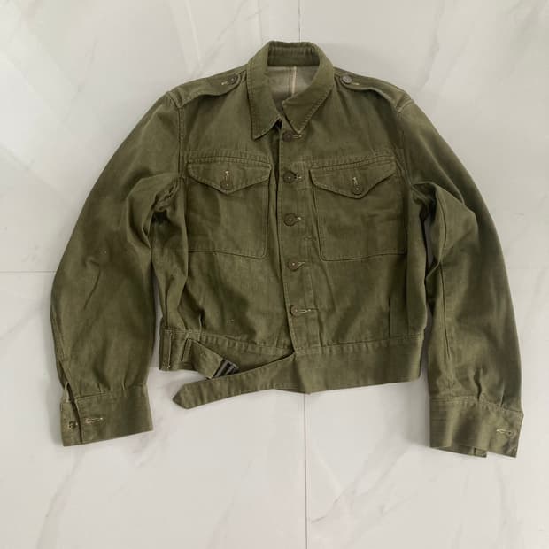 52s british green denim battle dress