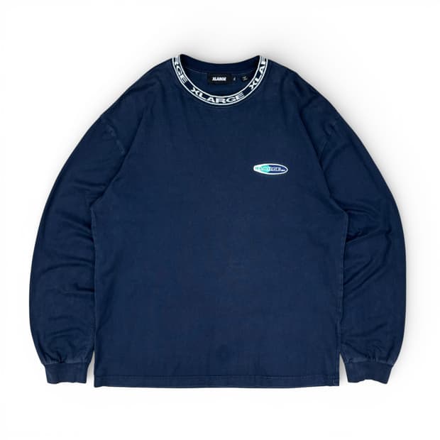 2021 엑스라지 카라 로고 롱슬리브 티