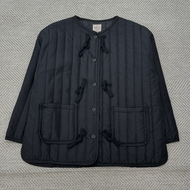 사만사모스2 라운드넥 버클 경량 패딩 r2937