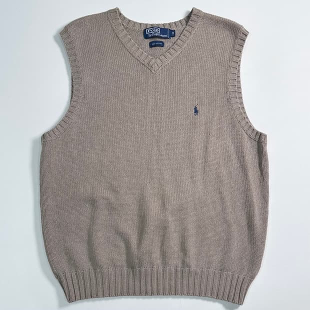 폴로 랄프로렌 베이지 코튼 베스트  