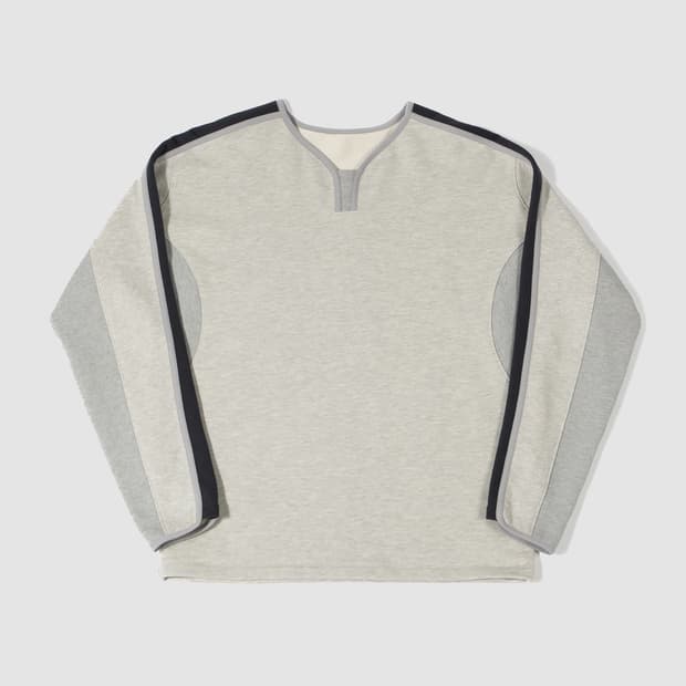 더가스펠오브 the gospel of 져지 바인딩 스웻셔츠 그레이