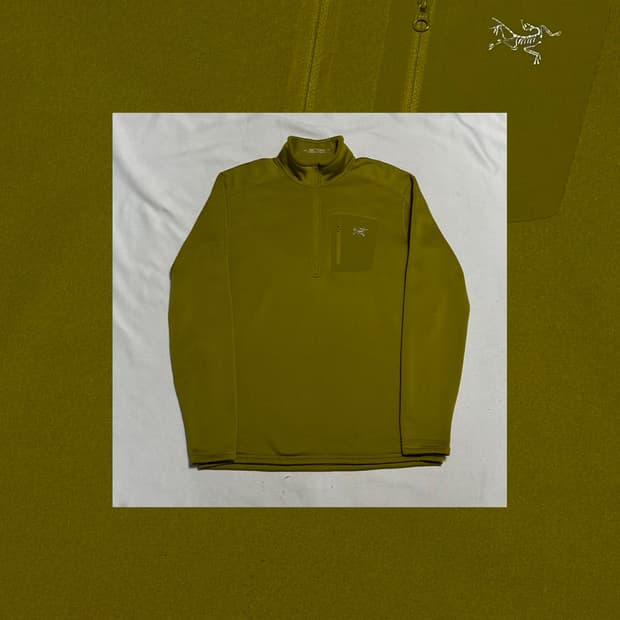 아크테릭스 올리브 반집업 후리스