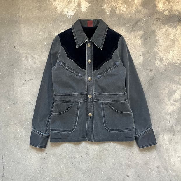 Vintage 웨스턴 데님 셔츠 자켓