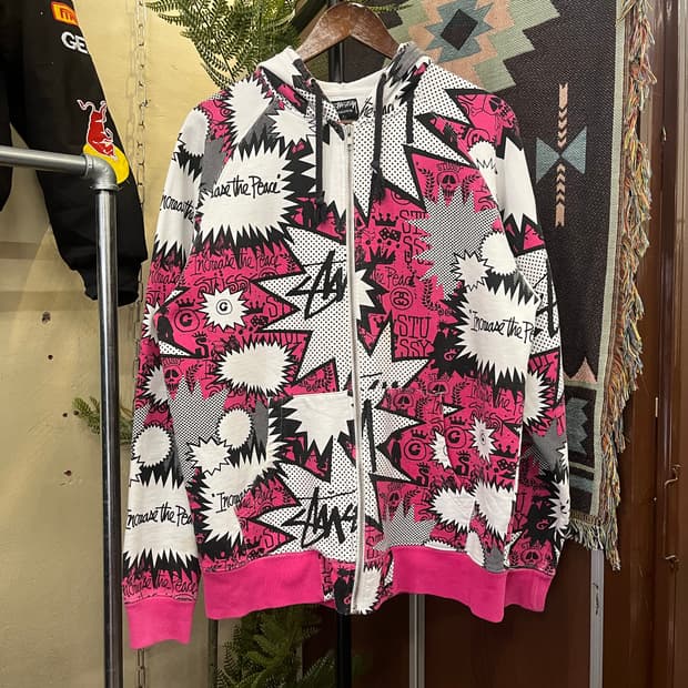 스투시 카툰 그래픽 후드집업 #csz750