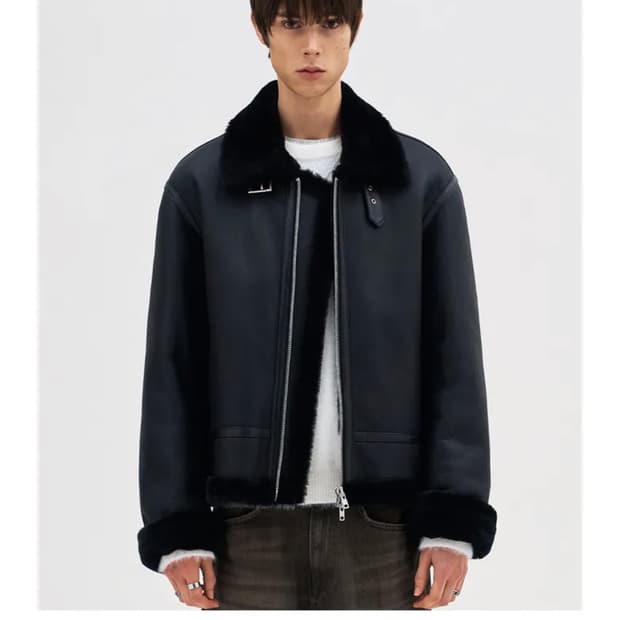 도프제이슨 오버사이즈 리얼 무스탕