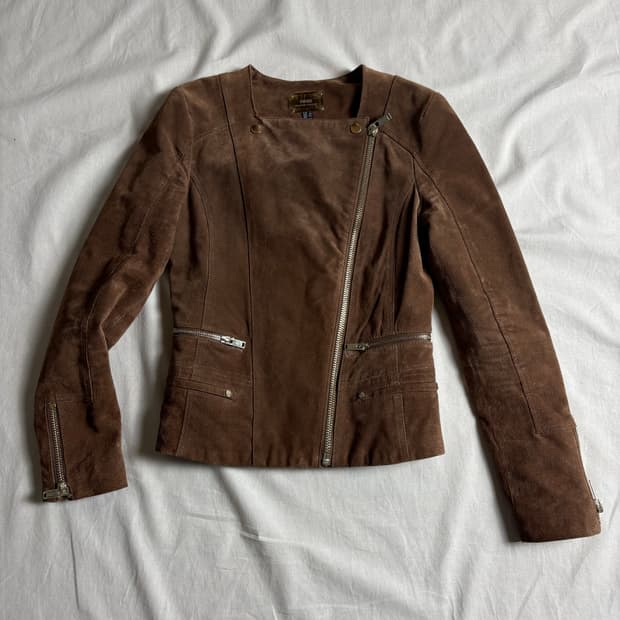 Mango 리얼레더 자켓 XS