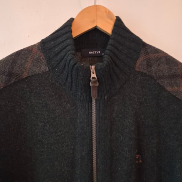 헤지스 남성 울100니트집업가디건 100사이즈