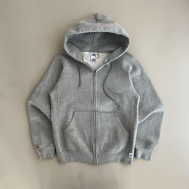 러셀 애슬레틱 스웻 후드집업 그레이