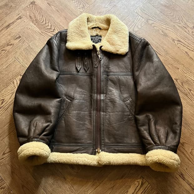 [L]USA 빈티지 TYPE B-3 리얼레더 무스탕 자켓