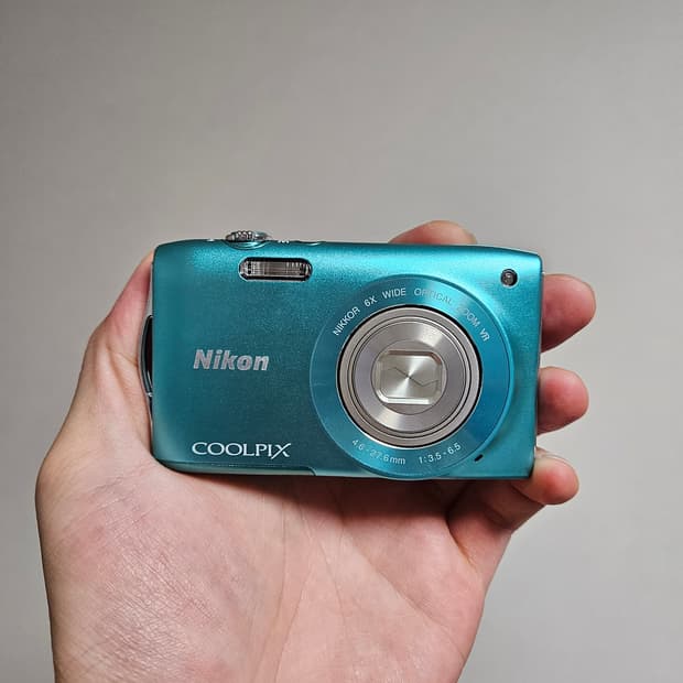 (사나 디카) 니콘 쿨픽스 S3300 민트 디카 COOLPIX NIKON