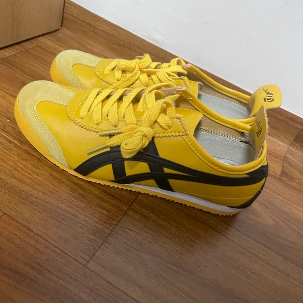 오니츠카타이거 멕시코 66 스니커즈 옐로우 블랙