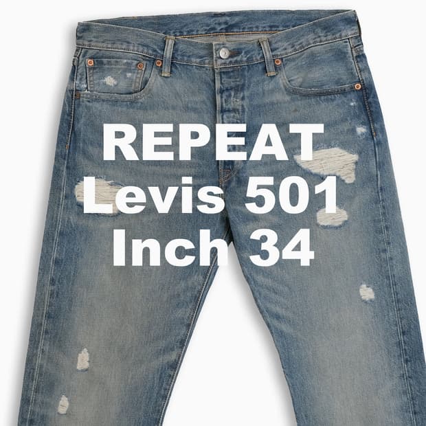 빈티지 리바이스 501 중청 34 인치 LV50134604