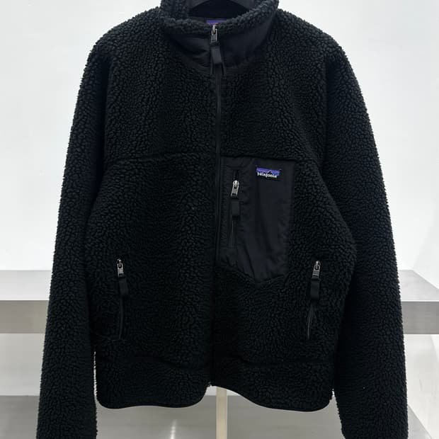 파타고니아 클래식 레트로X블랙 플리스 집업 