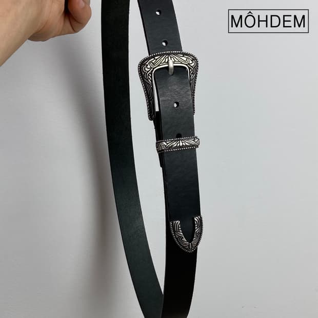 클래식 웨스턴 가죽벨트