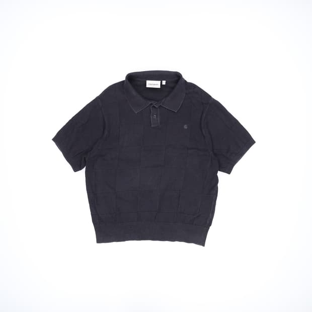 XS 칼하트 체커 폴로 반팔 카라티 0227M