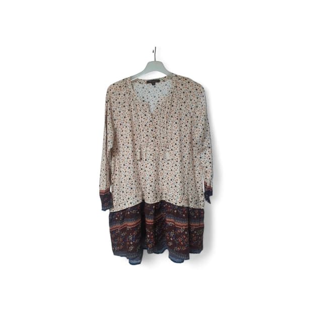 새상품급 써스데이아일랜드 플라워 블라우스 겸 원피스