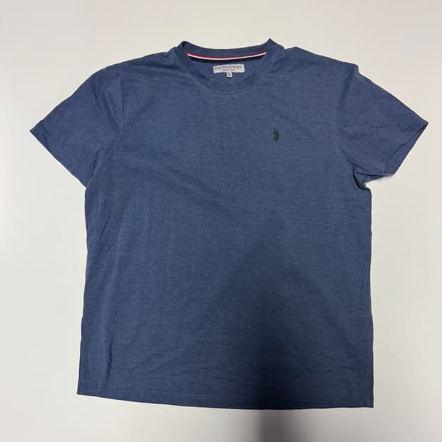 US 폴로 아센 24년도 미니멀 포니 반팔 티셔츠 L ~ XL 네이비