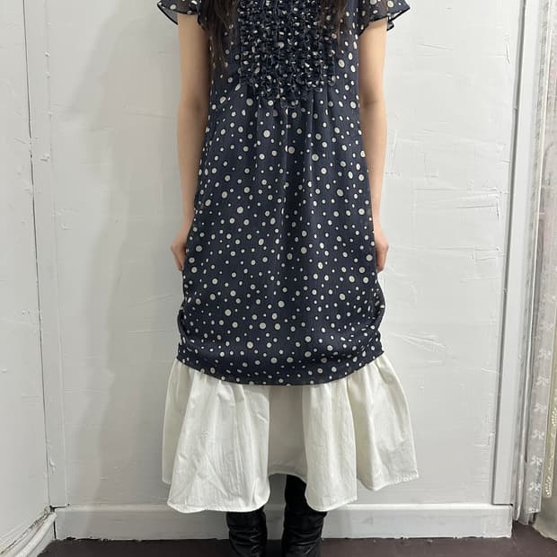 tiara dot frill onepiece