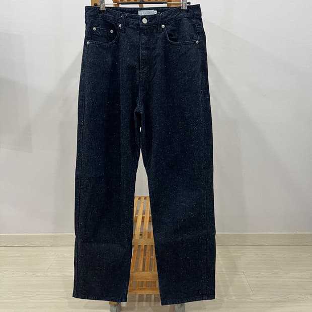 (2) LEEKIE Dot Raw Denim Pants