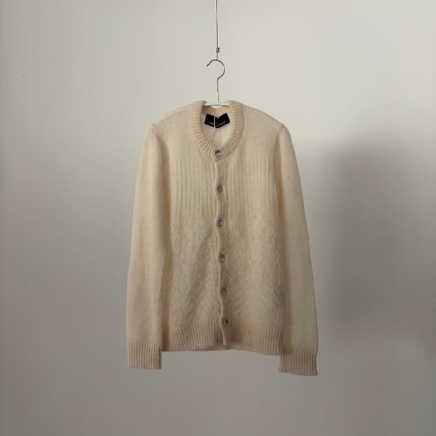 Punching Soft Crochet Cardigan