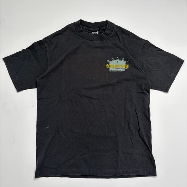 90s Stussy Crown Tee (black)