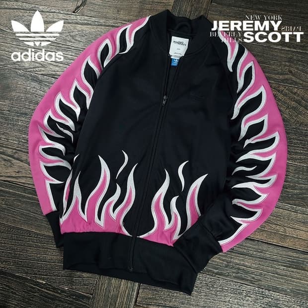 [아디다스 X 제레미스캇]불꽃 플레임 트랙탑 져지 집업 자켓 P01604