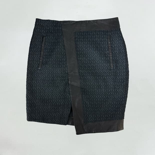 헬무트랭 쉽스킨 디자인 스커트