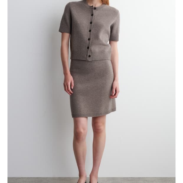 cos 메리노 울 미니 스커트 몰