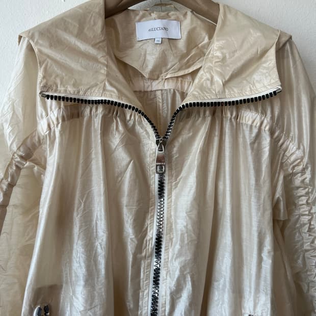 디루치아노 diLUCIANO 여성 골드베이지 바람막이코트 후드집업점퍼