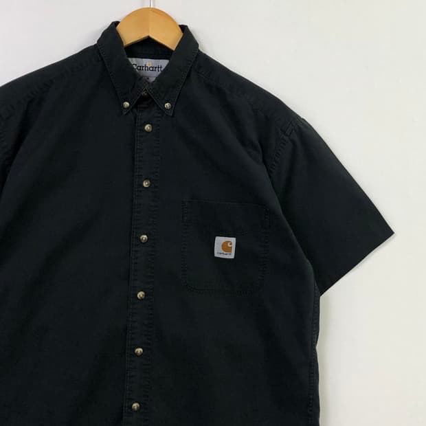 L 칼하트 블랙 워크 셔츠