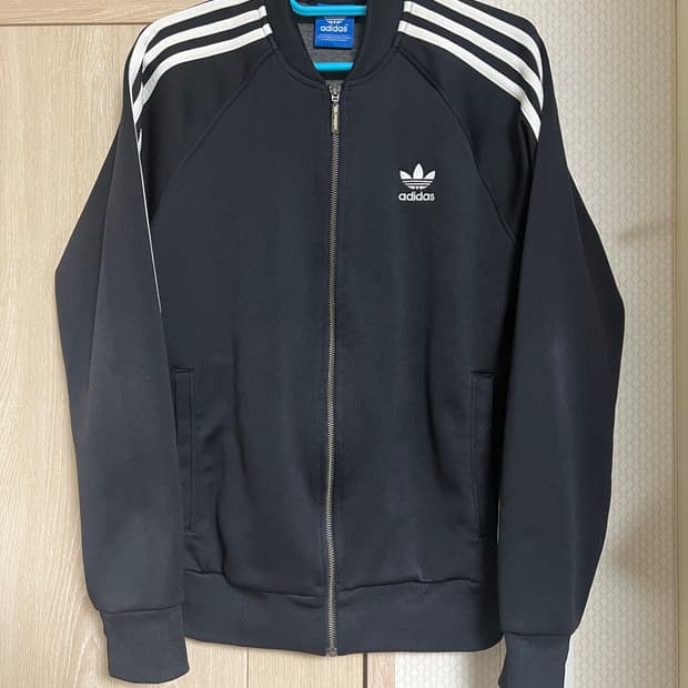 아디다스 슈퍼스타 져지 트랙탑 블랙