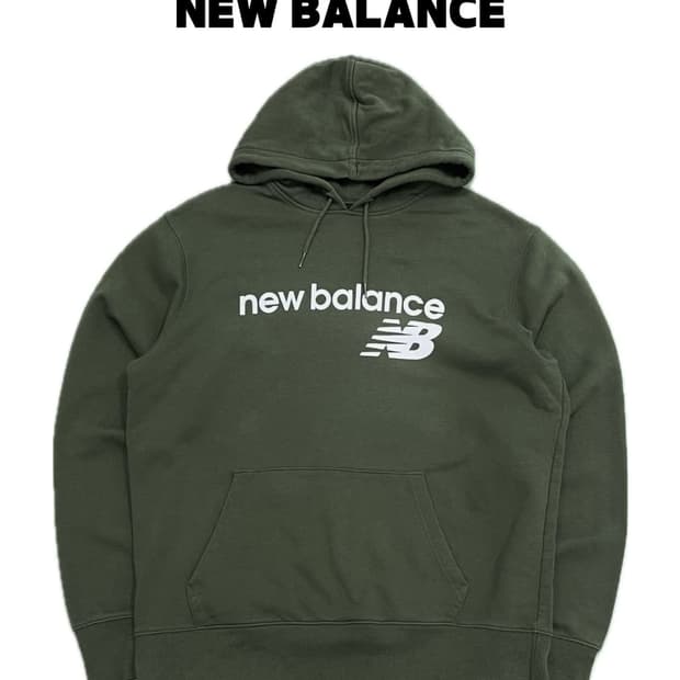 (L) 뉴발란스 프린팅 맨투맨 올리브