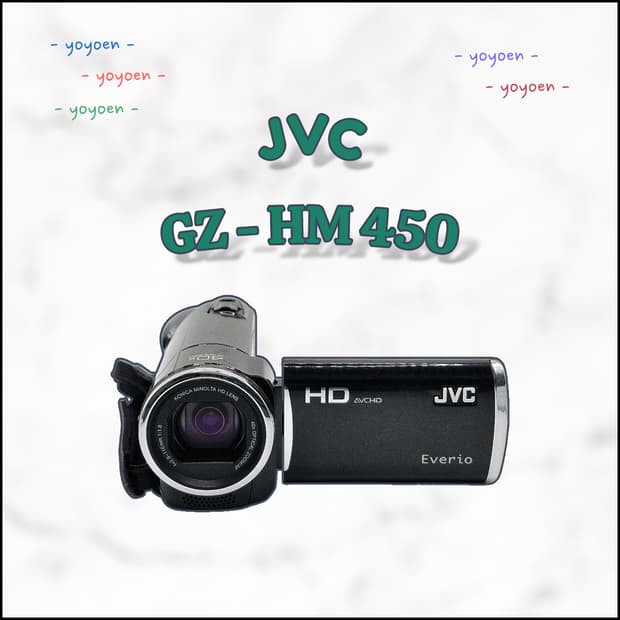 JVC GZ-HM450 빈티지캠코더 [ 꾸미기0 ]
