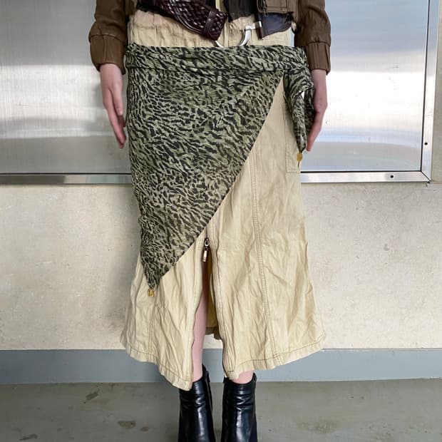 [CECIL McBee]2000s Beige Zip 고아 GOA