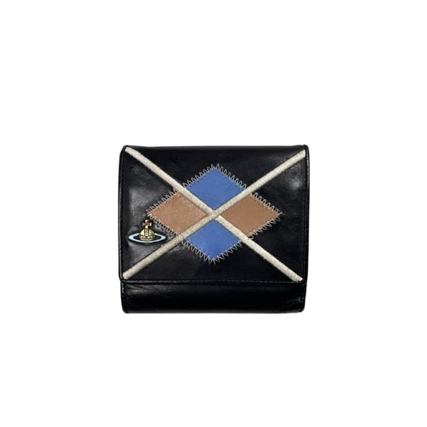 argyle patch wallet