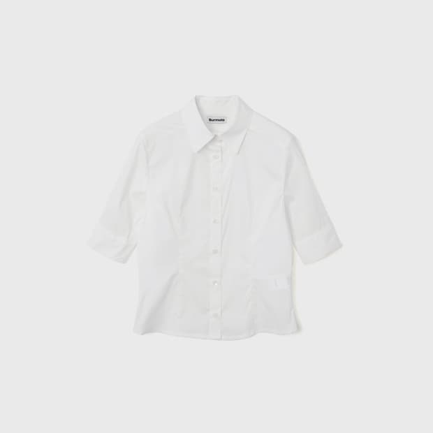 버뮬라 솔리드 하프 슬리브 셔츠 S